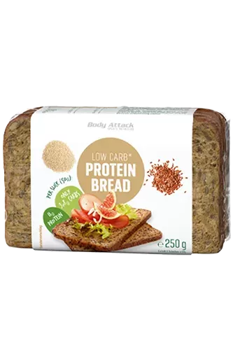 Body Attack, Low Carb* Protein Bread, 250g