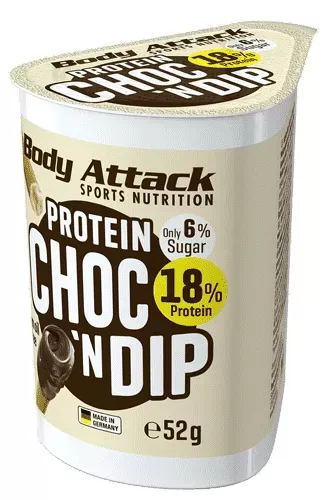 Body Attack, Protein Choc `N Dip, 52g