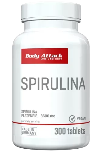 Body Attack, Spirulina, 300 Tabs