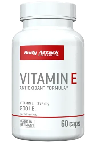 Body Attack, Vitamin E, 60 Caps