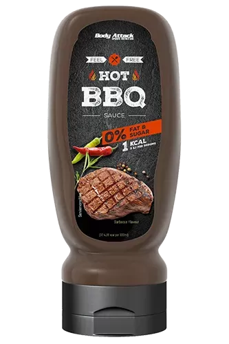 Body Attack, Hot BBQ Sauce, 320ml