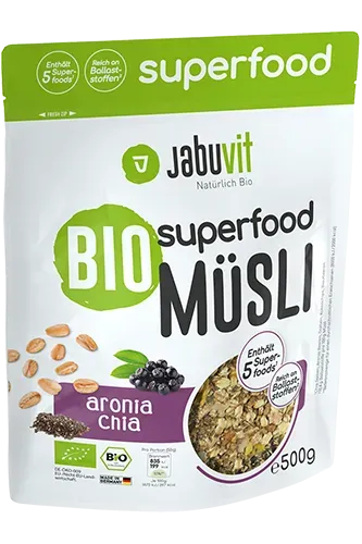 JabuVit, Bio Superfood Musli Aronia & Chia, 500g