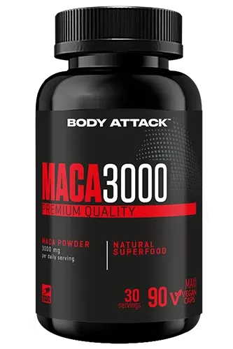 Body Attack, Maca 3000, 90 Caps