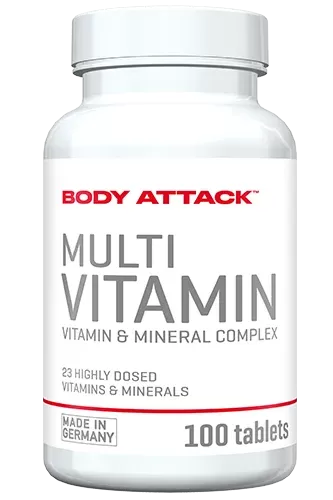 Body Attack, Multi Vitamin, 100 Tabs