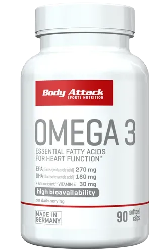 Body Attack, Omega-3, 90 caps