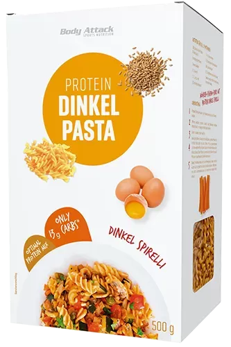 Body Attack, Protein Spelt Pasta, Spirelli 500g