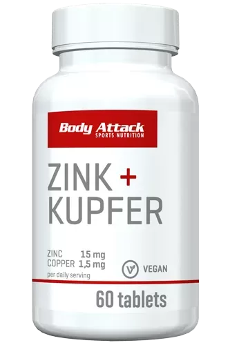 Body Attack, Zink + Kupfer, 60 Tabs